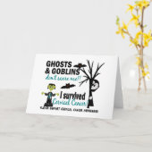 Halloween 1 Gebärmutterhalskrebs Karte (Gelbe Blume)