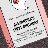 Halloween 1. Geburtstag Einladungen Geist boo