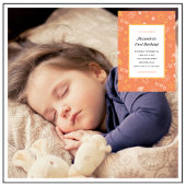 Halloween 1. Geburtstag Einladungen Herbstorange