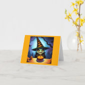 Halloween 1. Geburtstag Karte (Gelbe Blume)