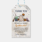 Halloween 1. Geburtstag Party Geschenkanhänger (Vorderseite)