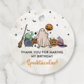 Halloween 1. Geburtstag Party Geschenkanhänger (Vorderseite)