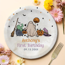 Halloween 1. Geburtstag Party Pappteller