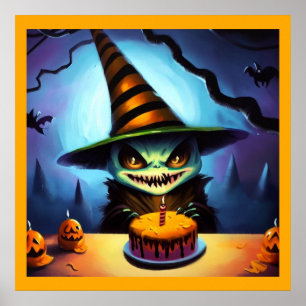 Halloween 1. Geburtstag Poster