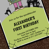 Halloween 1. Geburtstag spooktacular frankenstein Einladung
