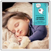 Halloween 1. Geburtstags-Einladung SpinnenwebGeist Einladung