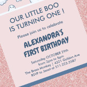 Halloween 1. Geburtstagsgröbchen Einladung