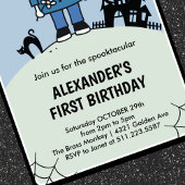 Halloween 1. Geburtstagsspoktacular Einladung