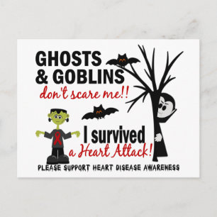 Halloween 1 Herzerkrankung Survivor Postkarte