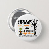 Halloween 1 Multipler Sklerose Krieger Button (Vorne & Hinten)