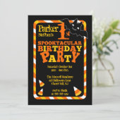 Halloween 1. Spooktacular Geburtstagsparty Einladung (Stehend Vorderseite)