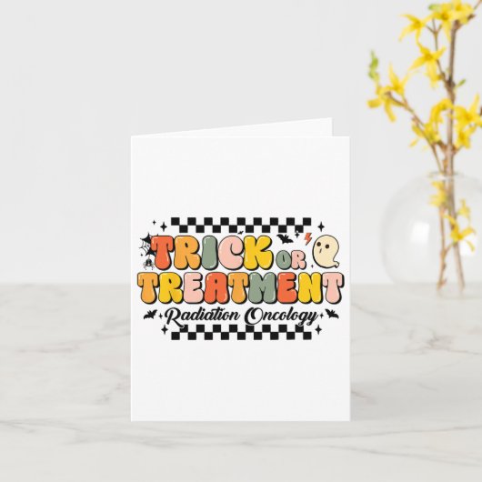 Halloween 1: Trick oder Treatment Radiation Oncolo Karte (Gelbe Blume)