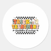 Halloween 1: Trick oder Treatment Radiation Oncolo Runder Aufkleber (Vorderseite)