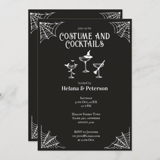 Halloween, 2010 einladung (Vorne/Hinten)