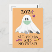 Halloween 2020 Alle Tricks und keine Leckereien Postkarte (Vorne/Hinten)