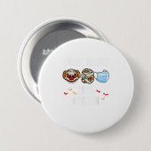 Halloween 2020 - Beängstigende Masken Button (Vorne & Hinten)
