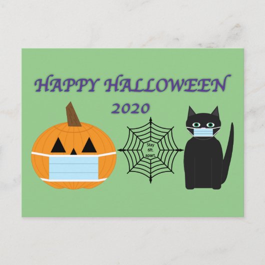 Halloween 2020 postkarte (Vorderseite)
