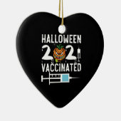 Halloween 2021 geimpftes Sonnenkostüm Keramik Ornament (Rechts)