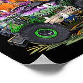 Halloween 2023 Dinosaurier Skeleton T rex Beängsti Poster (Ecke)