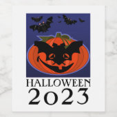 Halloween 2023 Weinetikett (Einzelnes Label)