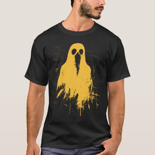Halloween 2024 Grunge Trendy Y2K Mustard T-Shirt (Vorderseite)