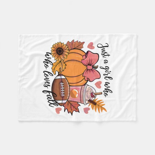 Halloween 2024 nur ein Mädchen, das Lieben fallen  Fleecedecke (Vorderseite (Horizontal))