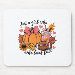 Halloween 2024 nur ein Mädchen, das Lieben fallen Mousepad