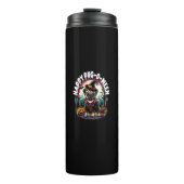 Halloween 2024 Trick oder Treat Mops Halloween Co Thermosbecher (Vorderseite)