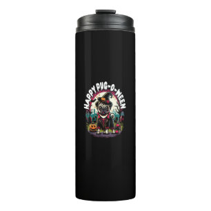 Halloween 2024 Trick oder Treat Mops Halloween Co Thermosbecher
