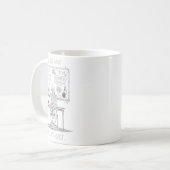 Halloween 2025 Funny Quiet Skeleton Lehrer Niedlic Kaffeetasse (Vorderseite Links)
