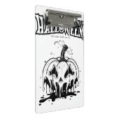 Halloween 2025 Spooky Season Mini Klemmbrett (Schrägansicht)
