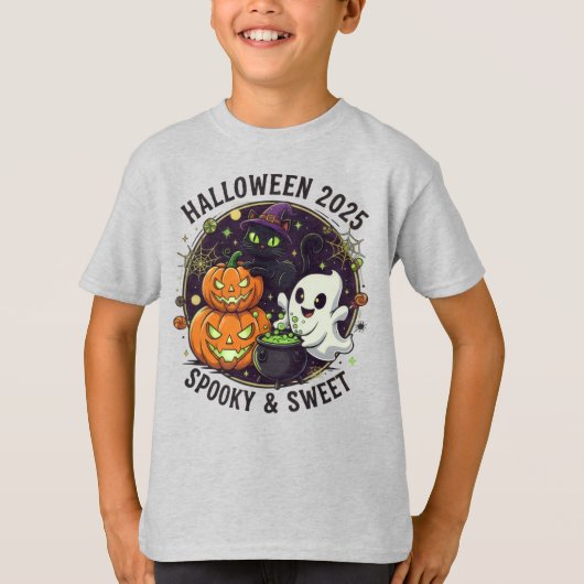 halloween 2025 spooky & sweet T-Shirt (Vorderseite)