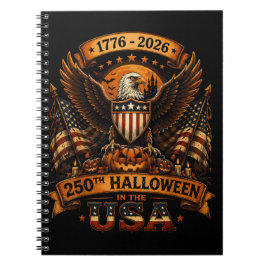 Halloween 250. Jahrestag Adler USA-Flagge Notizblock
