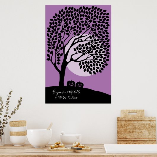 Halloween - 250 Signature Guest Book Alternative Poster (Küche)