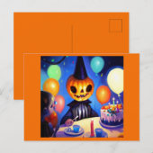 Halloween 2 - Geburtstag Postkarte (Vorne/Hinten)