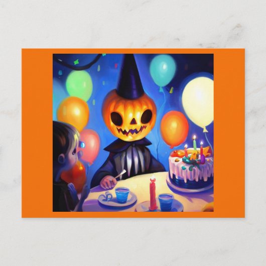 Halloween 2 - Geburtstag Postkarte (Vorderseite)