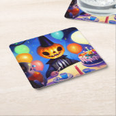 Halloween 2 - Geburtstag Rechteckiger Pappuntersetzer (angewinkelt)