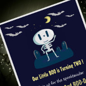 Halloween 2. Geburtstagseinladung booktacular Einladung