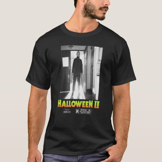 Halloween 2 Michael Myers Doorway Portrait Poster T-Shirt (Vorderseite)