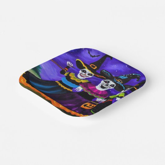 Halloween 2 pappteller (Gewinkelt)