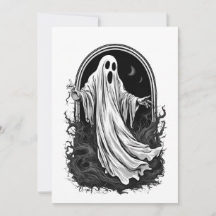 Halloween 2 spirit, spook, gift, niedlich, Herbstu Einladung