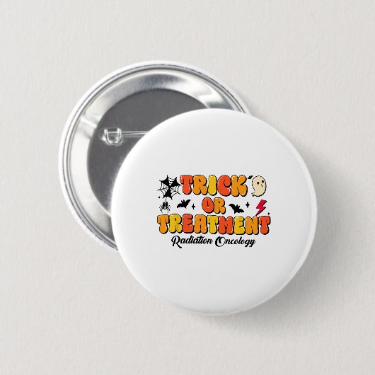 Halloween 2: Trick oder Treatment Radiation Oncolo Button (Vorne & Hinten)
