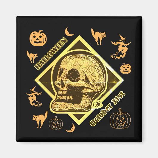 Halloween 31. Collage Magnet (Vorne)
