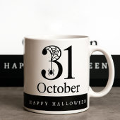 Halloween 31 October Spider Web Zweifarbige Tasse