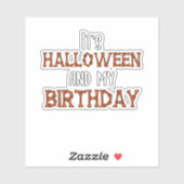 Halloween 31. Oktober Aufkleber (Blatt)