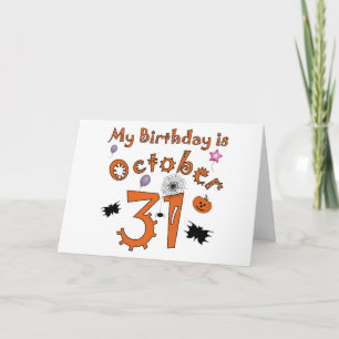 Halloween, 31. Oktober Karte