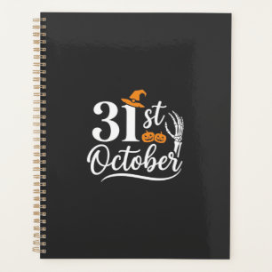 Halloween 31. Oktober Kürbis Hexenhut Design_1 Planer