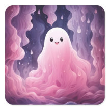 Halloween, 31. Oktober, Niedlich Pink Ghost