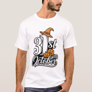 Halloween 31. Oktober Typografie-Shirt-Design_1 T-Shirt
