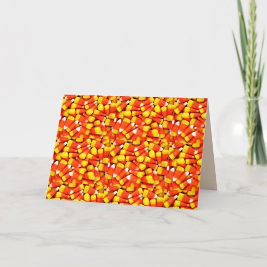 HALLOWEEN 3 D CANDY CORN KARTE (Vorderseite)